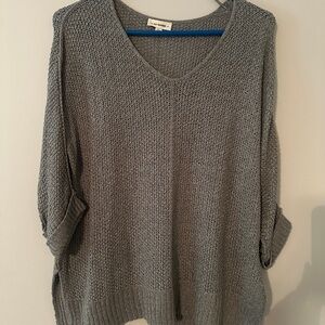 Eesome Charcoal V-Neck Sweater